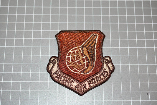 USAF Pacific Air Forces Patch - Brown (Hook & Loop) ( US-MIL )