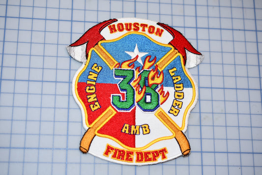 a patch with a fire department emblem on it