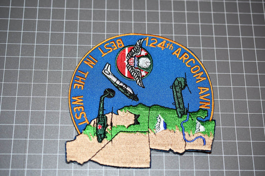 US Army 124th Regional Readiness Combat ARCOM Aviation &quot;Best In The West&quot; Patch (B10-022)