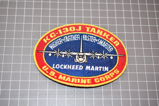 USMC KC-130J Tanker &quot;Higher-Farther-Faster-Smarter&quot; Patch (B10-012)