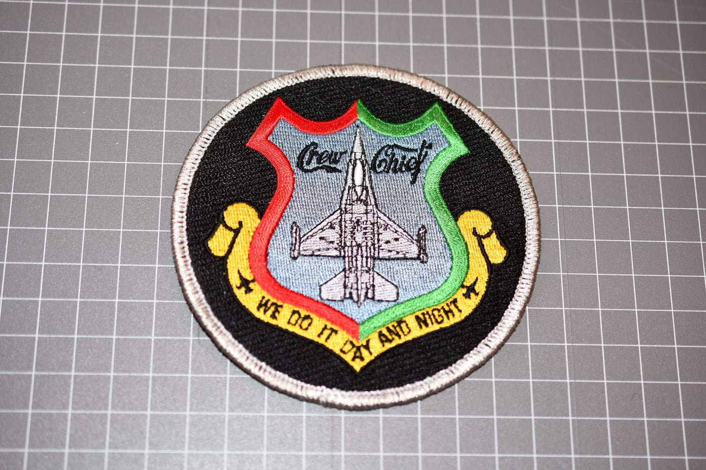 United States Navy Crew Chief &quot;We Do It Day And Night&quot; Patch (B3)