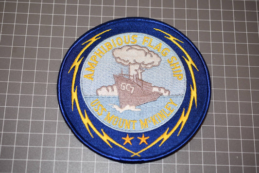 USN USS Mount McKinley Amphibious Flagship Patch (B21-140)