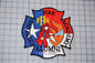 a patch with a fire department emblem on it