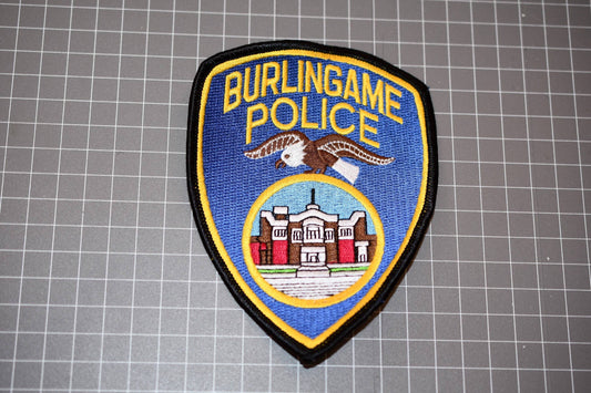 Burlingame California Police Patch (B20)