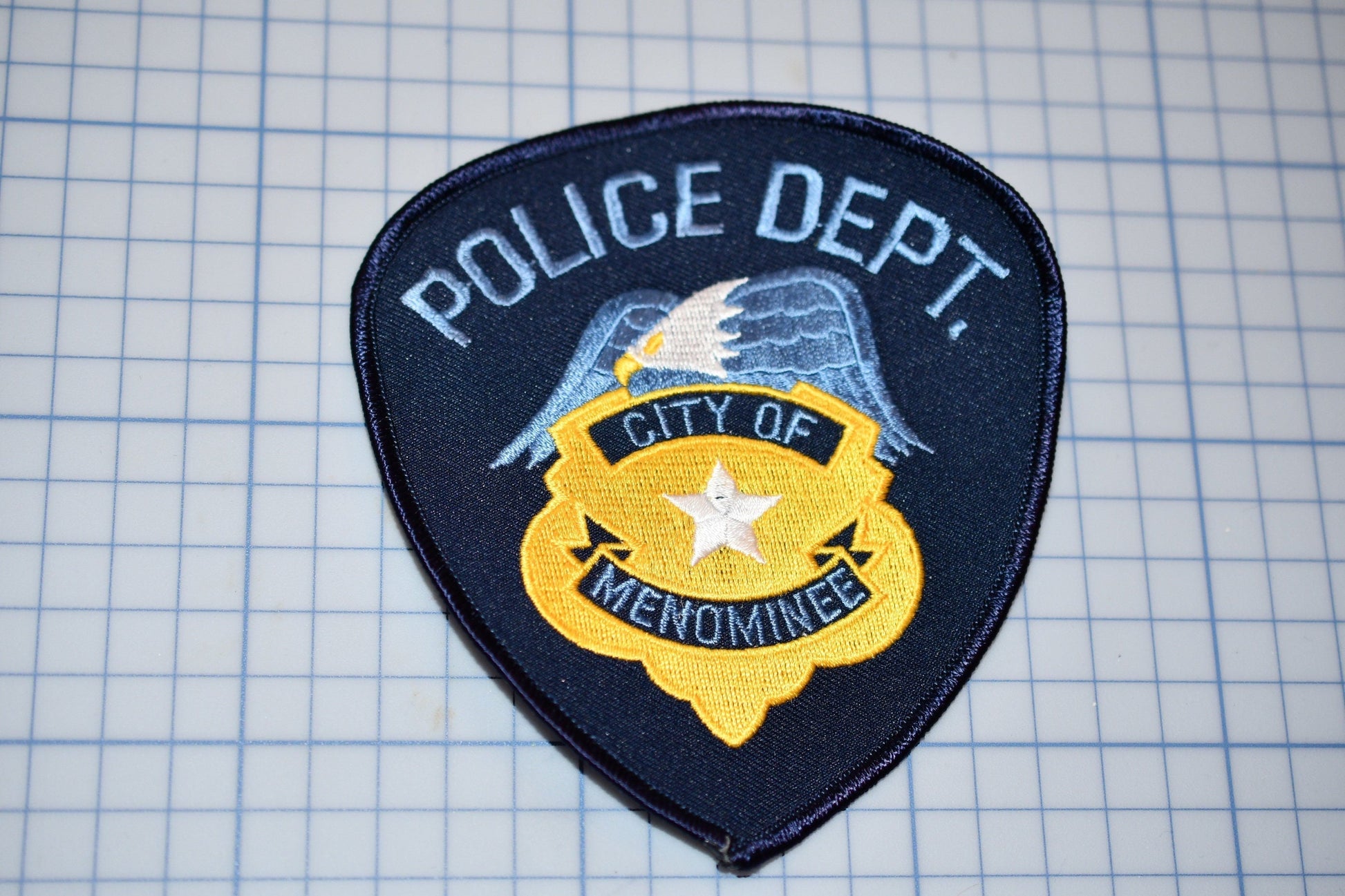 City Of Menominee Michigan Police Patch (S3-270)