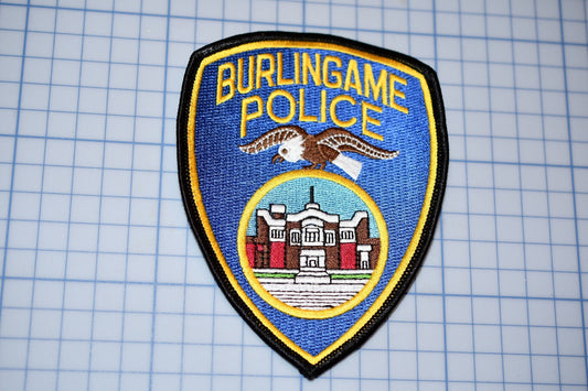 Burlingame California Police Patch (S3-273)