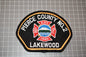 Lakewood Washington Fire Department Patch - Yellow Border (B21-145)