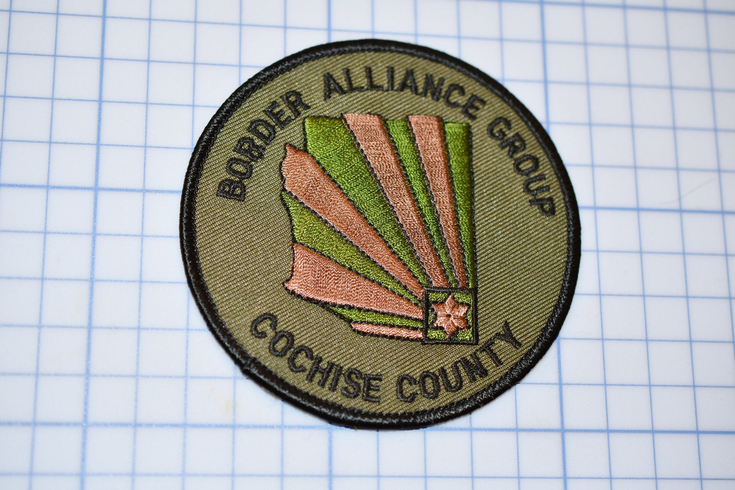 Cochise County Arizona Border Alliance Group Patch (Subdued) (S3-251)