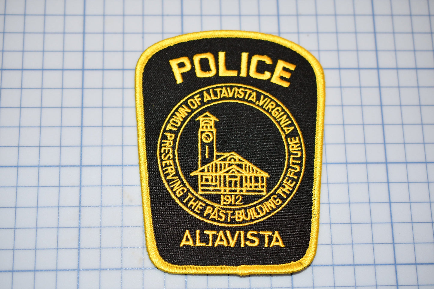 Altavista Virginia Police Patch (Yellow) (B23-323)